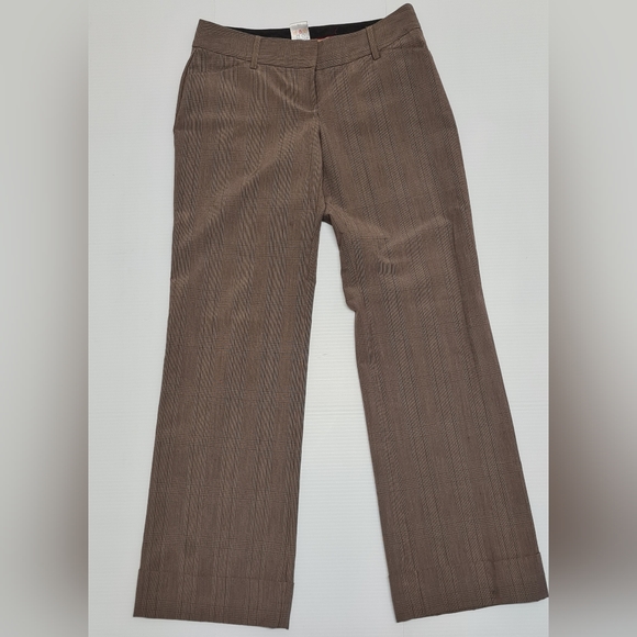 Ladies brown pressed dress pants in size 0 - Picture 1 of 9